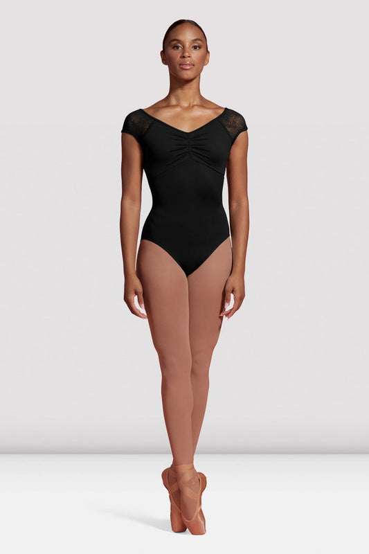 Ladies Mirella Seville Mesh Cap Sleeve Leotard