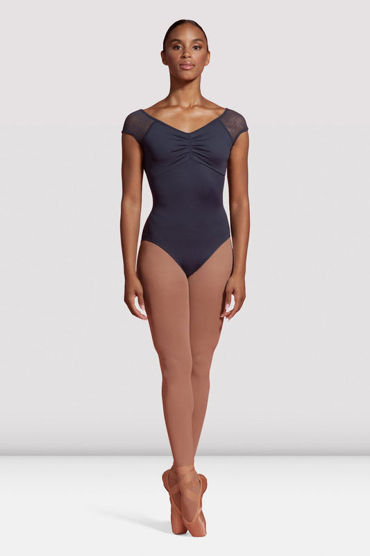 Ladies Mirella Seville Mesh Cap Sleeve Leotard