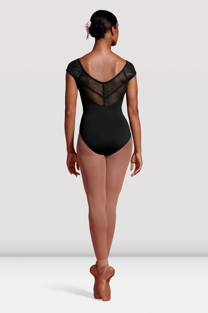 Ladies Mirella Seville Mesh Cap Sleeve Leotard