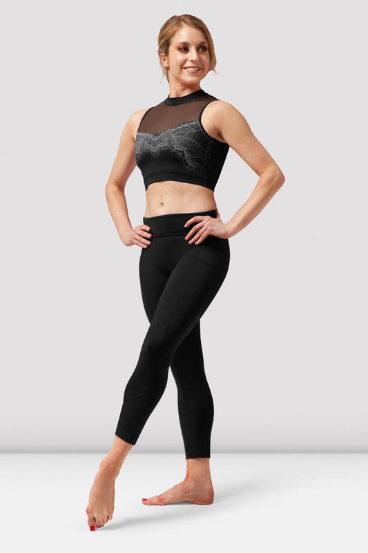 Ladies Natalia Open Back Crop Top - BLOCH EU
