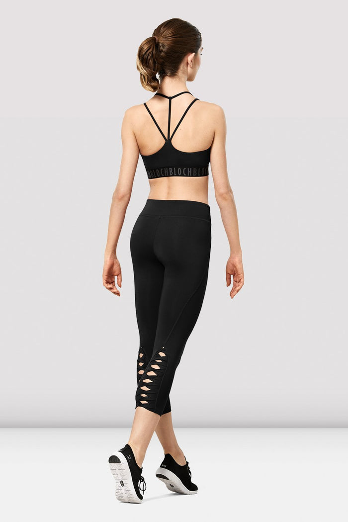 Ladies Neena Bloch Logo Double Strap Crop Top