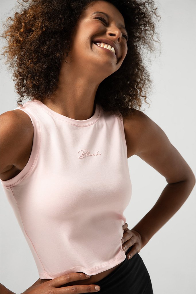Ladies Tonal Bloch Print Crop Tank - BLOCH EU