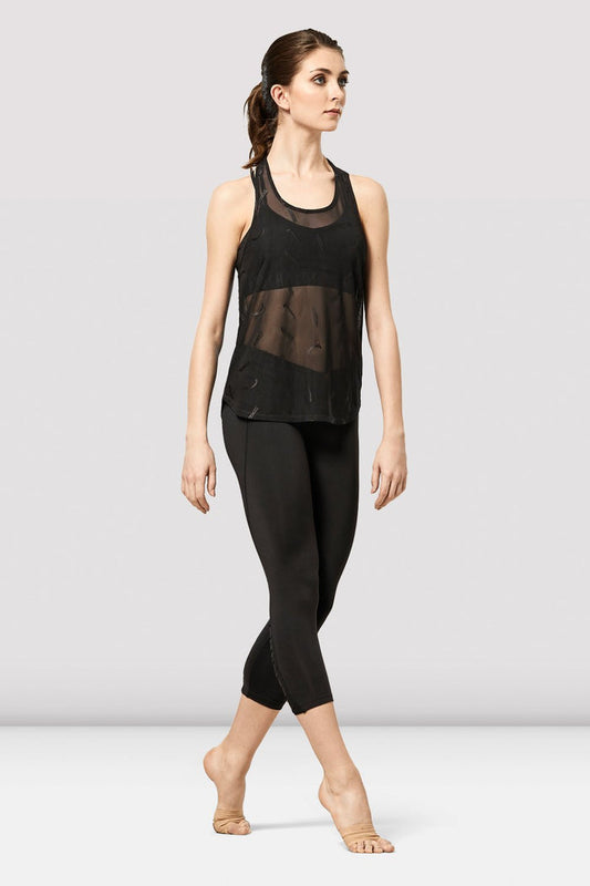 Ladies Tulia Bloch Logo Mesh Racerback Tank