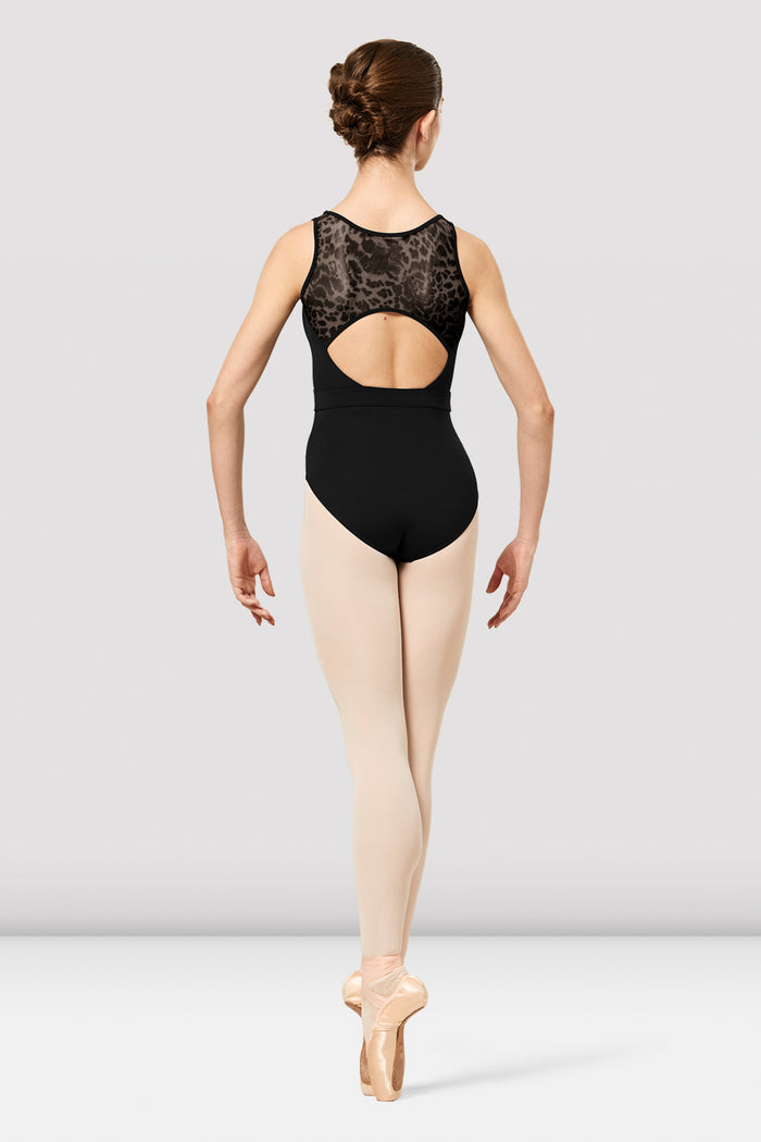 Ladies Yasmine Animal Print Mesh Tank Leotard