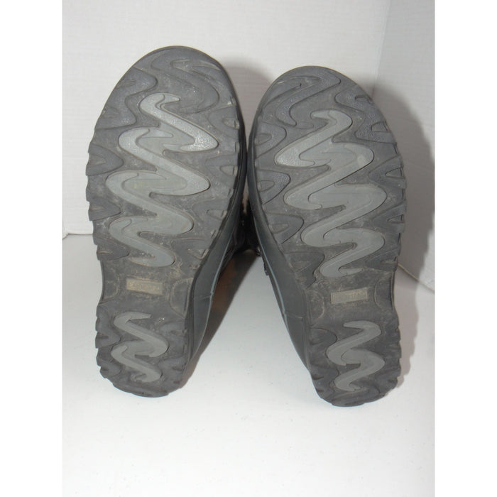 Lands End Womens Gray Faux Fur Trim Tall Snow Boots V3838/F4116 Size 10B3