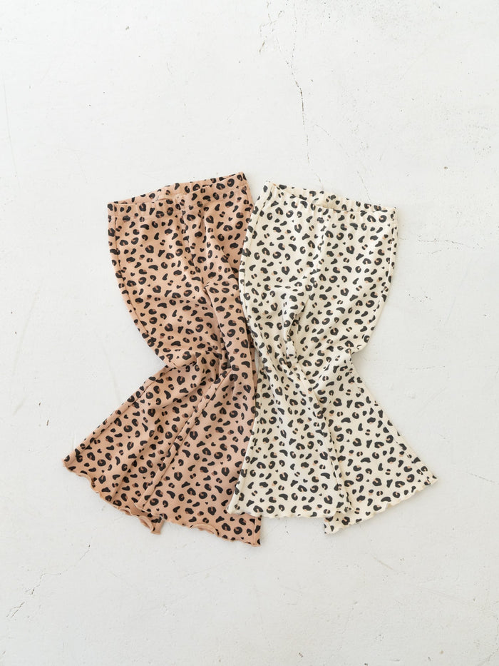 Leopard flare pants