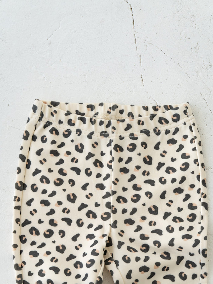 Leopard flare pants