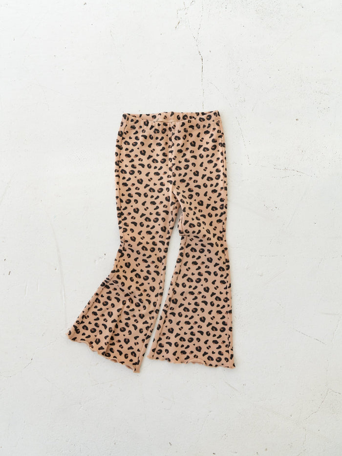 Leopard flare pants