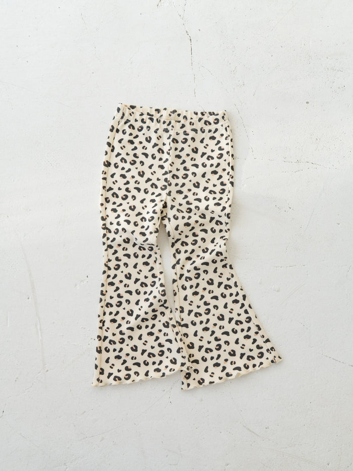 Leopard flare pants