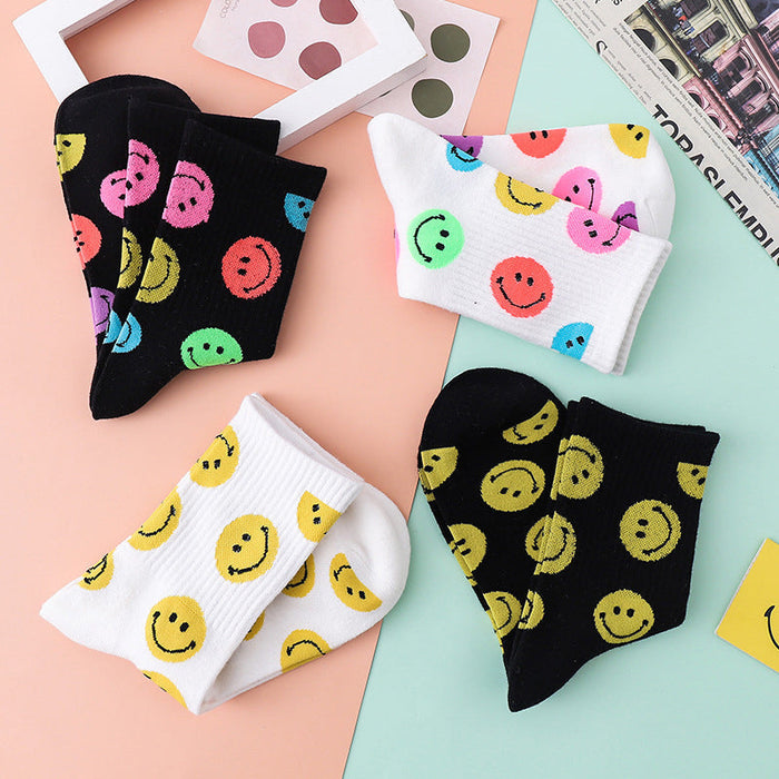 Lilyrhyme™ Cartoon Smiley Printed Socks