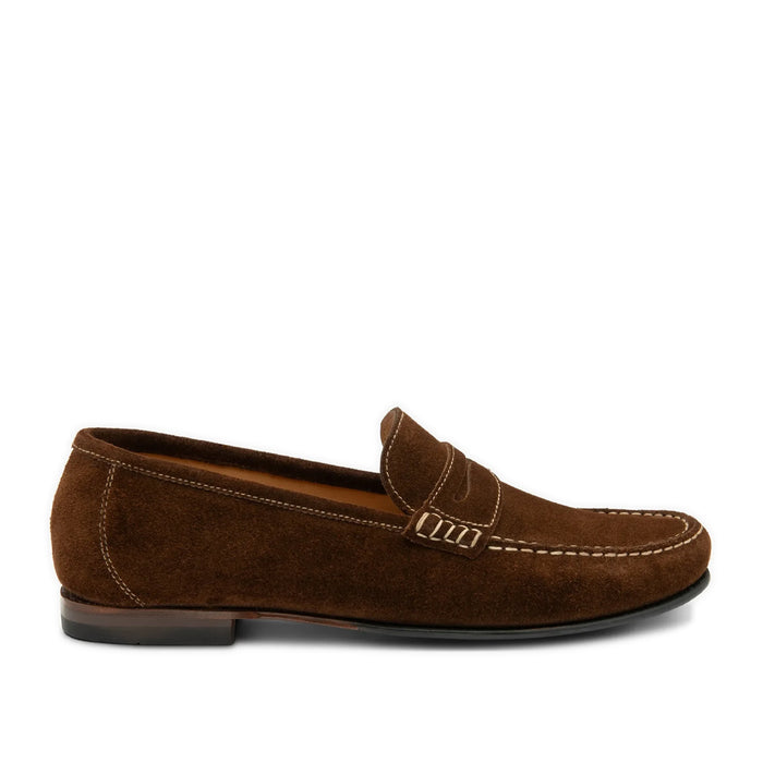 Loake - Jefferson Loafer in Brown Suede - Nigel Clare