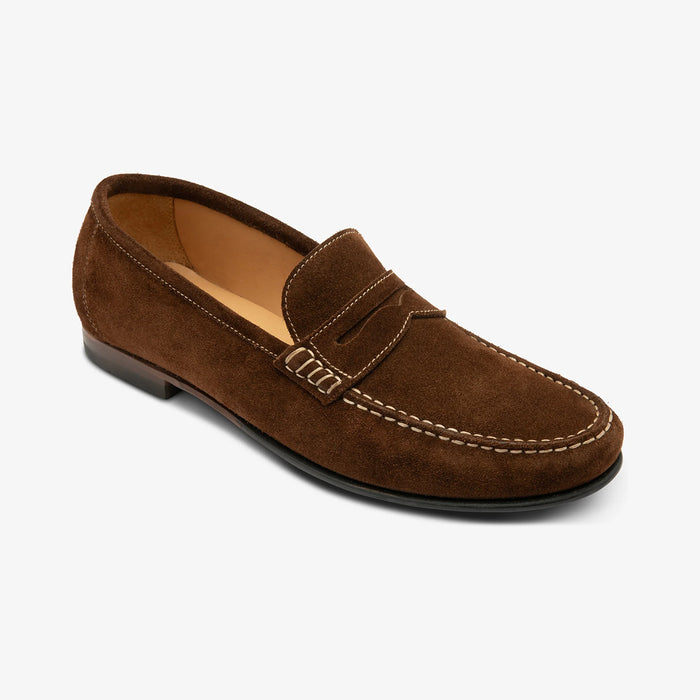 Loake - Jefferson Loafer in Brown Suede - Nigel Clare