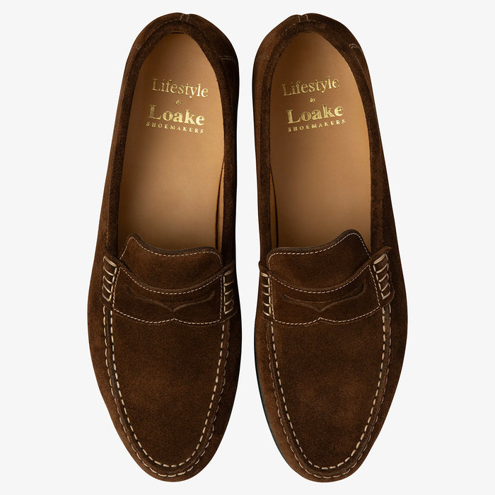 Loake - Jefferson Loafer in Brown Suede - Nigel Clare