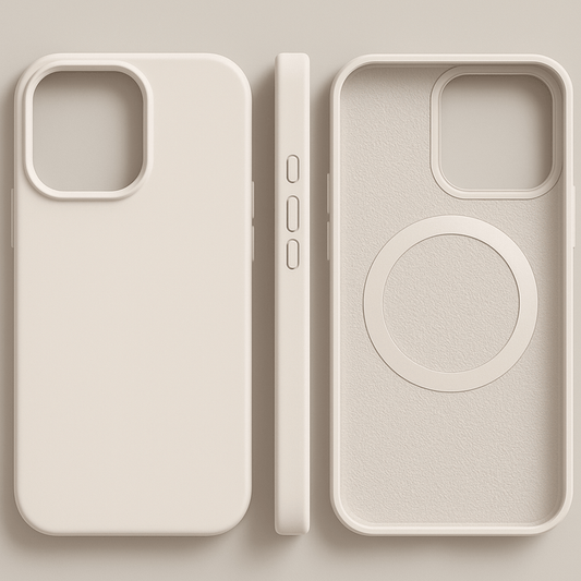 Magnetic iPhone Case | Soft-Touch Silicone Protection | Wireless Charging Compatible