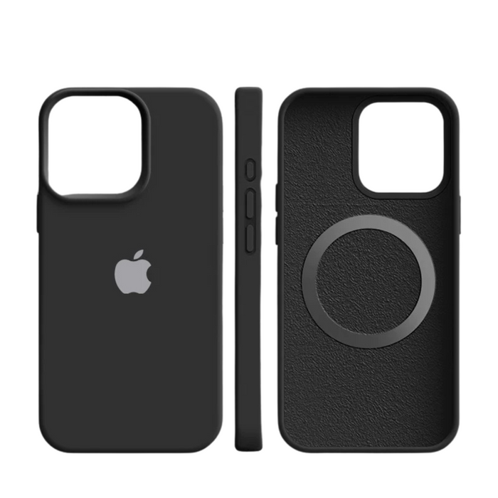 Magnetic iPhone Case | Soft-Touch Silicone Protection | Wireless Charging Compatible