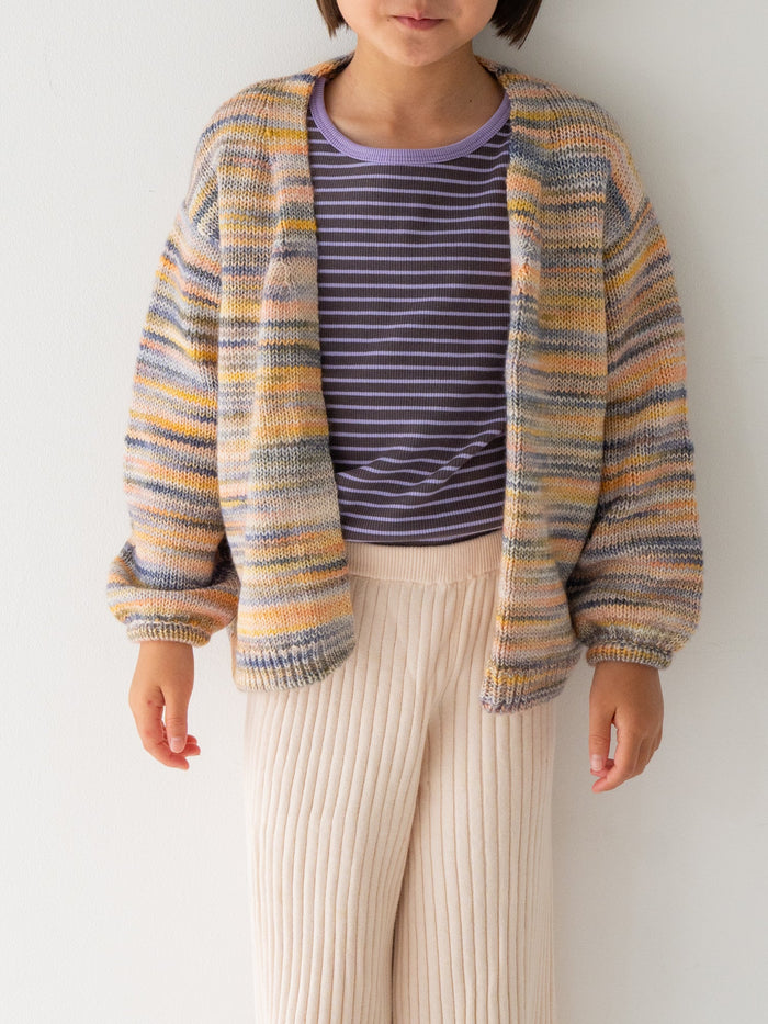 Marble knit cardigan