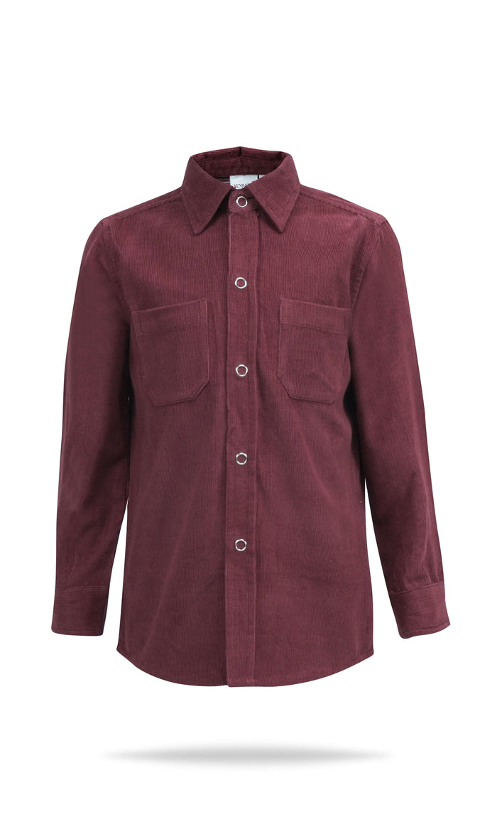 Corduroy Shirt : MAROON : Toddler : Tween Shirt Yo Baby India