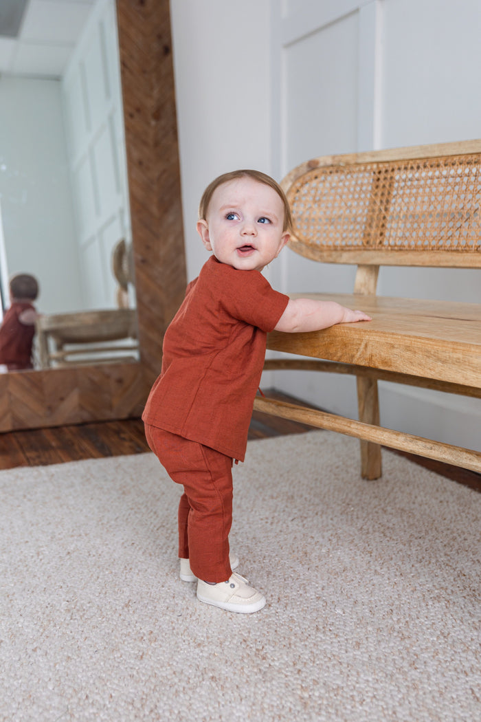 Maroon Top & Pant Set top & pant set Yo Baby India