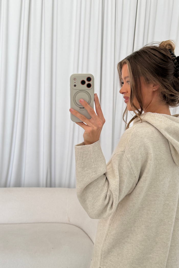 Mattie Knit Sweater Set in Oatmeal