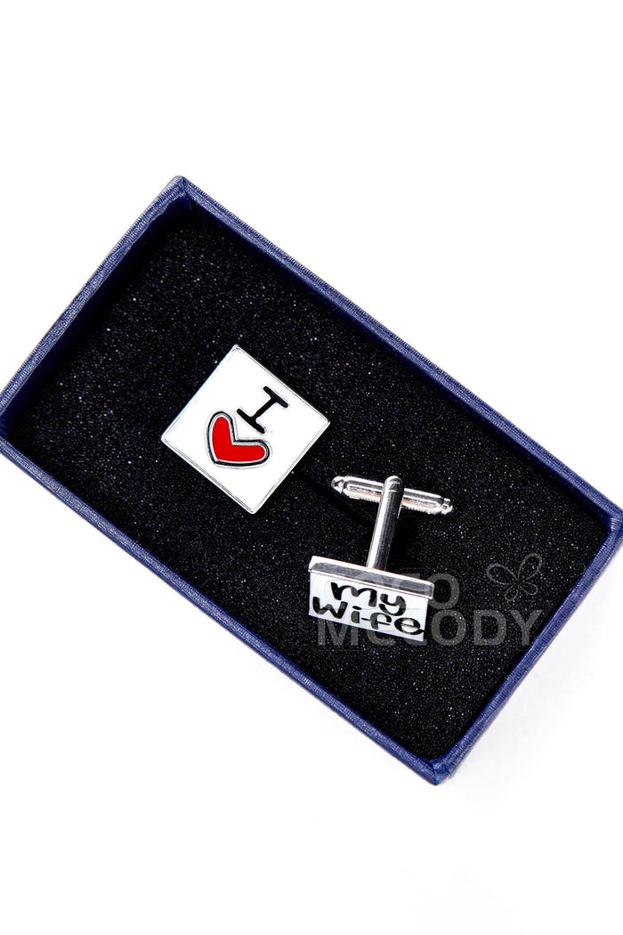 Men's 2-Piece Copper Cufflinks CL0120 - COCOMELODY