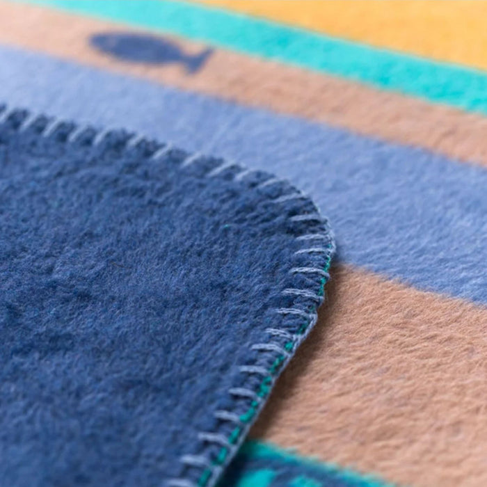 Mila Baby Velour Blanket - School of Fish