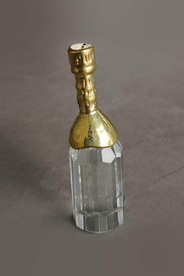 Mini Crystal Champagne Bottle Favors CGF0160 (Set of 6 pcs) - COCOMELODY
