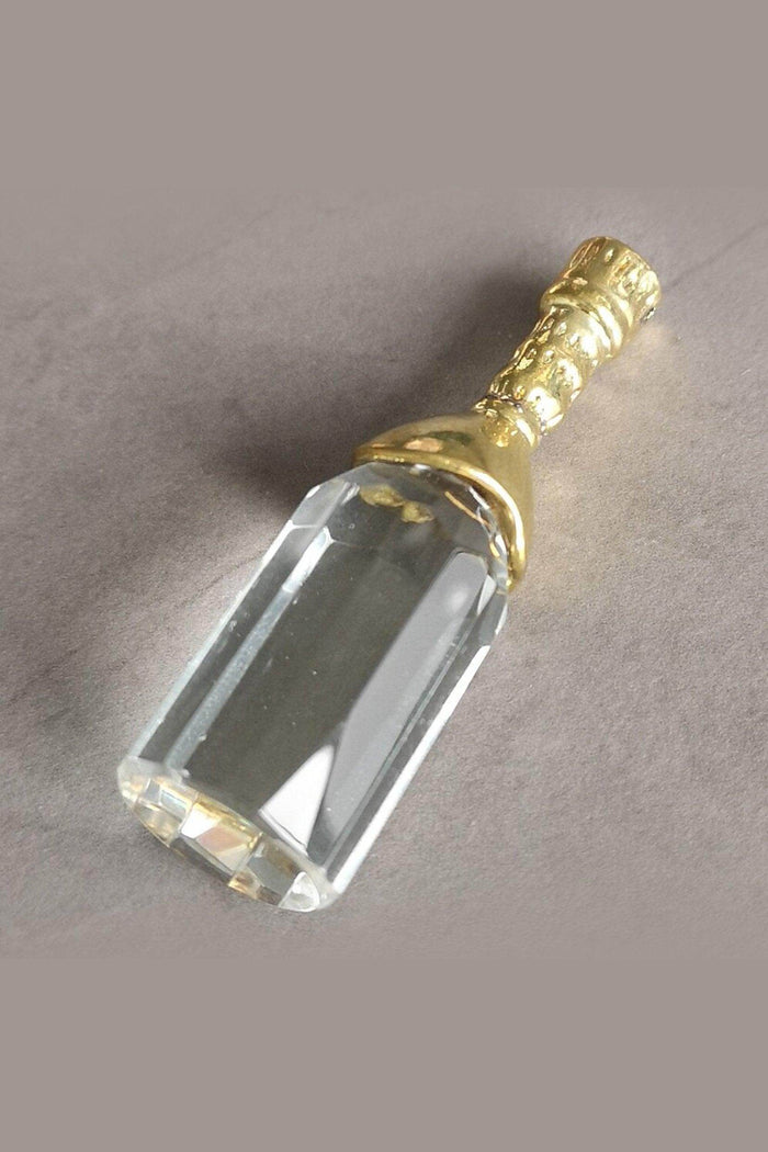 Mini Crystal Champagne Bottle Favors CGF0160 (Set of 6 pcs) - COCOMELODY