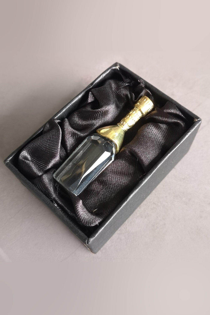 Mini Crystal Champagne Bottle Favors CGF0160 (Set of 6 pcs) - COCOMELODY