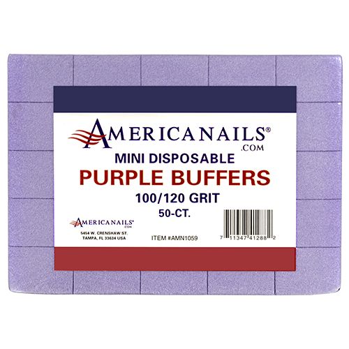 Mini Purple Buffers 50ct 100/120 grit
