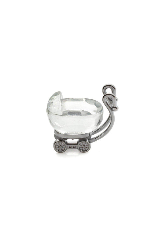 Miniature Crystal Baby Carriage for Baby Shower Favors Christening Favors Birth Announcement Favors (Set of 6 pcs) - COCOMELODY