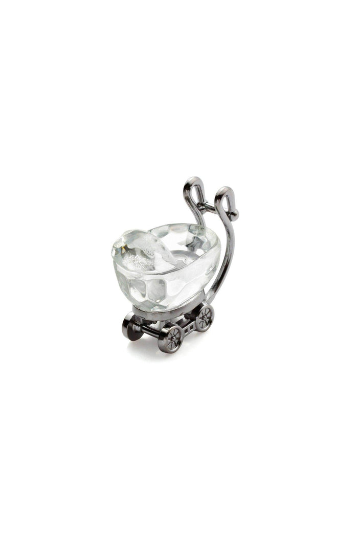 Miniature Crystal Baby Carriage for Baby Shower Favors Christening Favors Birth Announcement Favors (Set of 6 pcs) - COCOMELODY