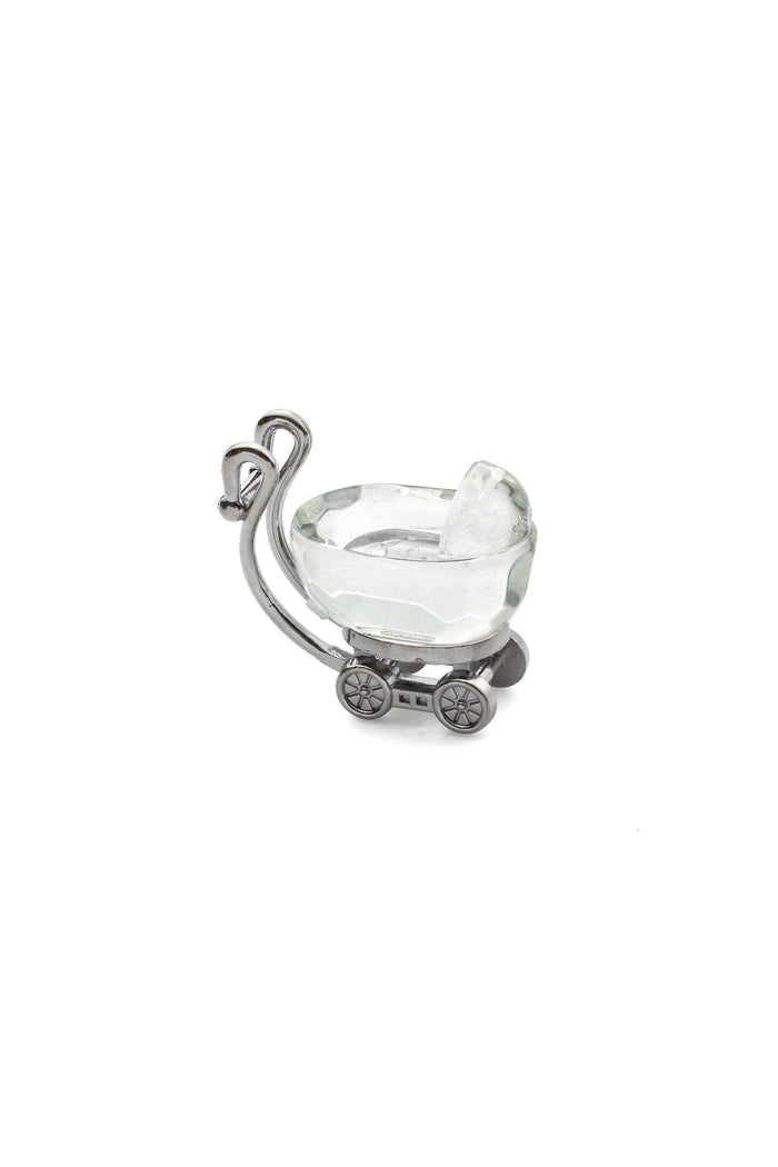 Miniature Crystal Baby Carriage for Baby Shower Favors Christening Favors Birth Announcement Favors (Set of 6 pcs) - COCOMELODY