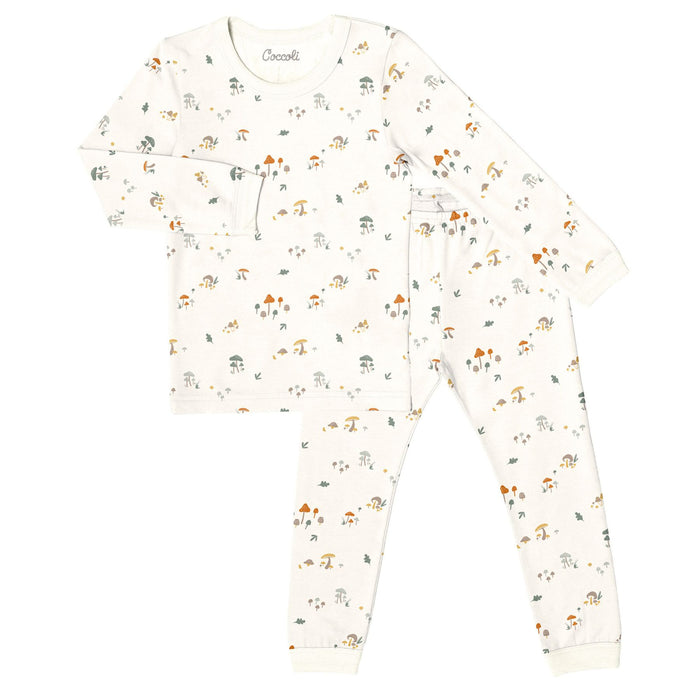 Modal Kid Pyjamas, Mushroom on Cream