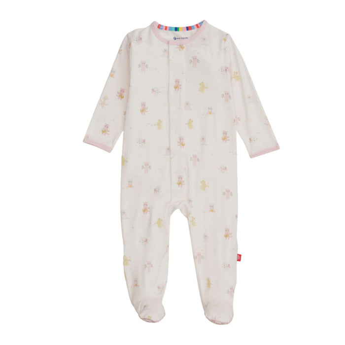 Modal Magnetic Footie - Pink Baby Beats
