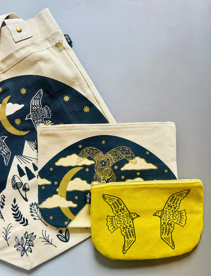 Moonlit Large Zipper Pouch