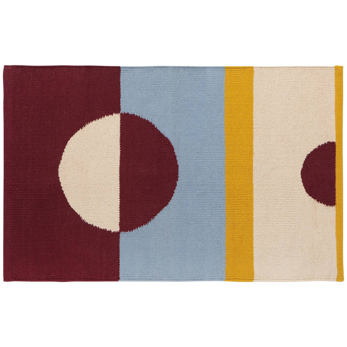 Moonphase Woven Cotton Formation Rug 2 x 3 ft
