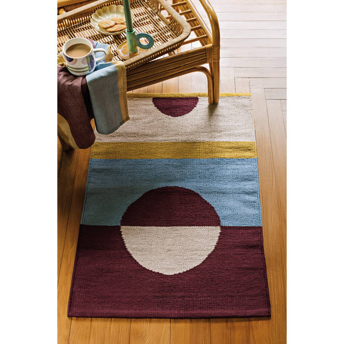 Moonphase Woven Cotton Formation Rug 2 x 3 ft