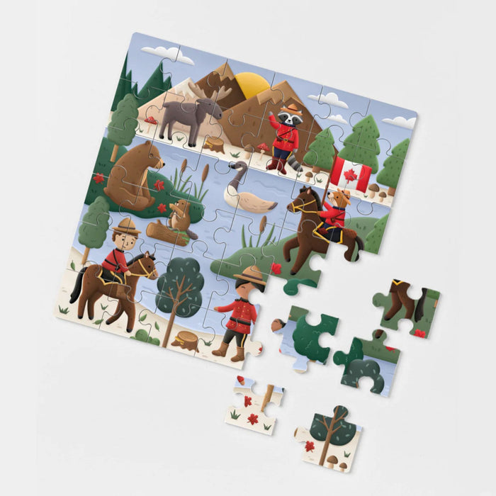 Mountie Adventure RCMP Wooden Puzzle