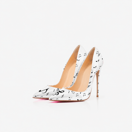 Musical Notes Stiletto Pumps – Melody