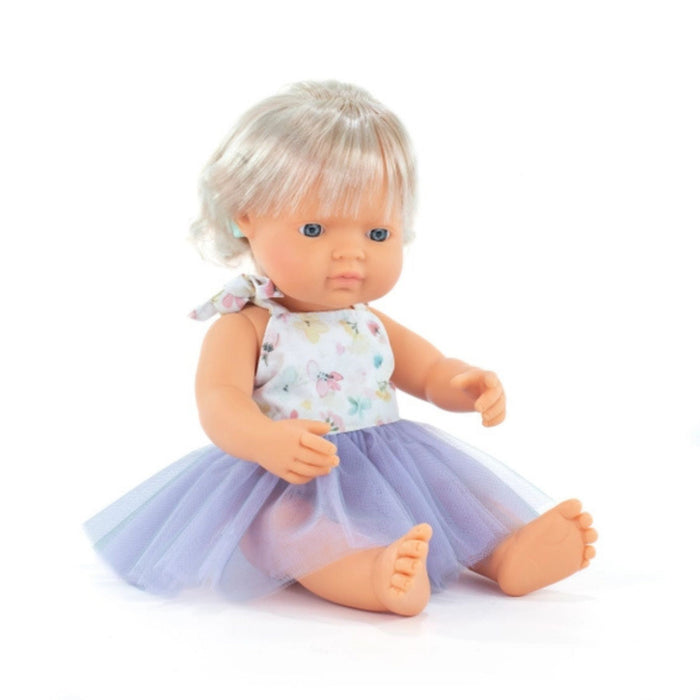 Blonde Girl with Hearing Aid