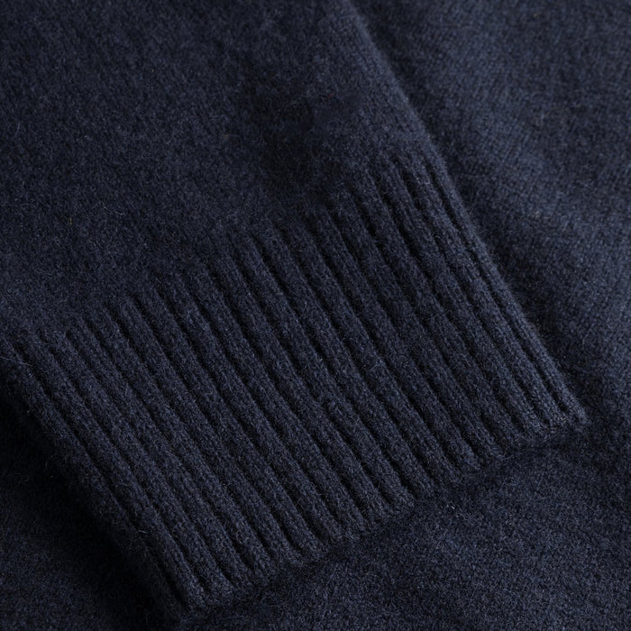 Norse Projects - Merino Lambswool Polo in Dark Navy - Nigel Clare