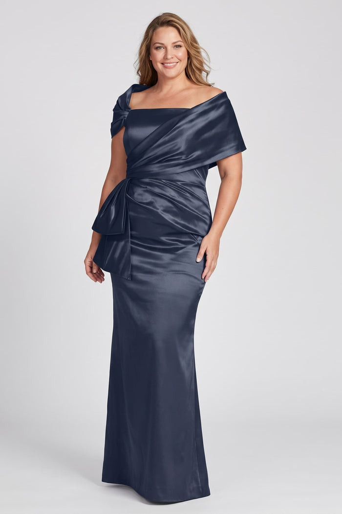 Off The Shoulder Floor Length Mother Of The Bride Dresses CM0336