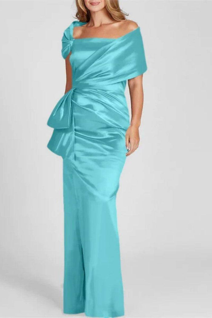 Off The Shoulder Floor Length Mother Of The Bride Dresses CM0336 - COCOMELODY
