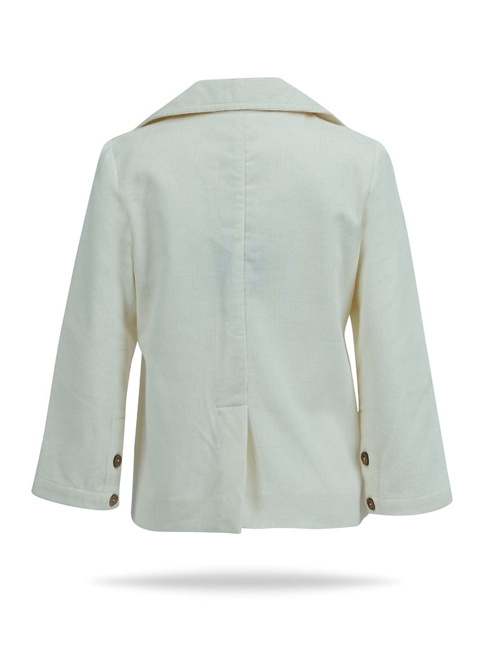 Corduroy Blazer : OFF-WHITE : Toddler : Tween Blazer Yo Baby India
