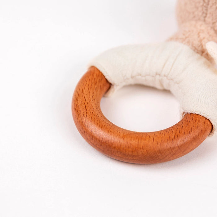 Organic Leonie Giraffe Wooden Rattle