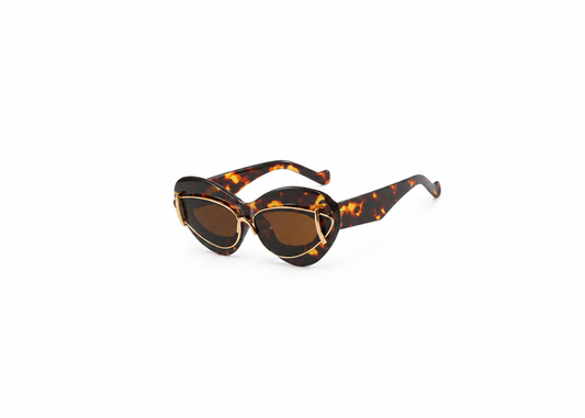 Oversized cat-eye sunglasses with distinctive accents - Serwi