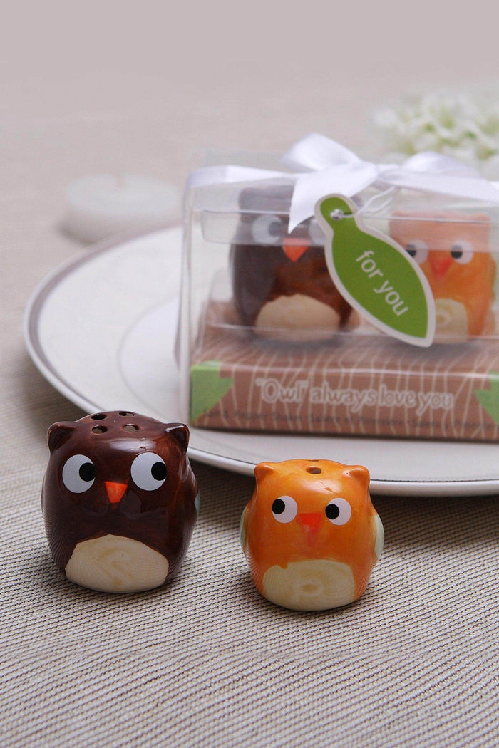 Owl Always Love You Ceramic Mother and Baby Bird Salt&Pepper Shakers CGF0178 (Set of 6 pcs) - COCOMELODY