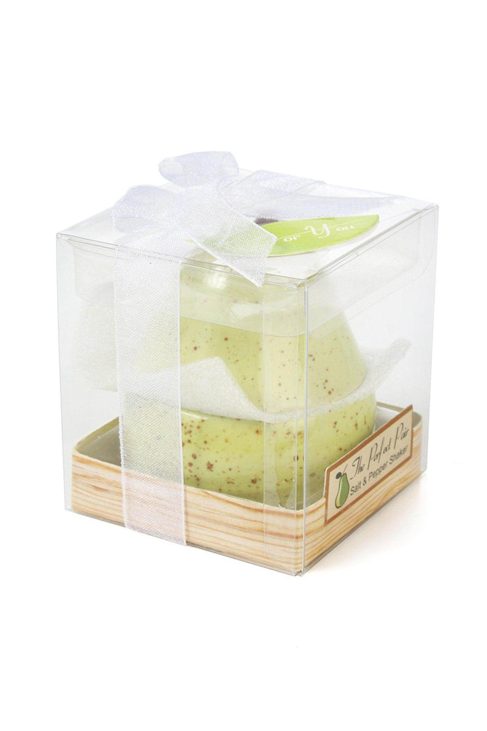 Perfect Pair Pear Ceramic Salt and Pepper Shakers CGF0179 (Set of 6 pcs) - COCOMELODY