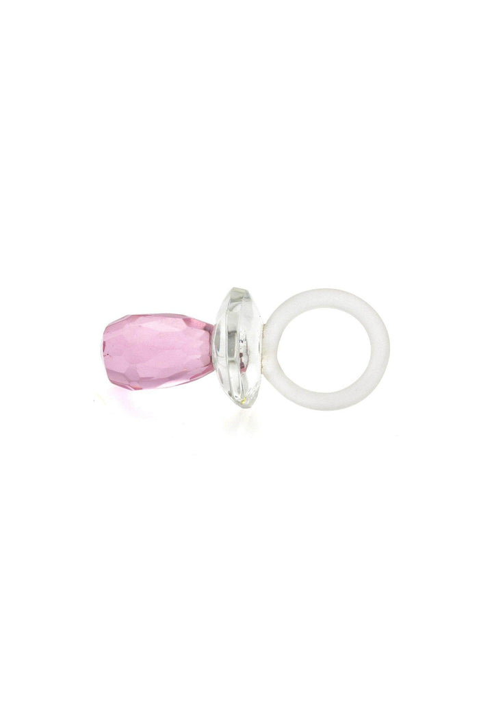 Pink Baby Girl Crystal Pacifier Favors (Set of 6 pcs) - COCOMELODY