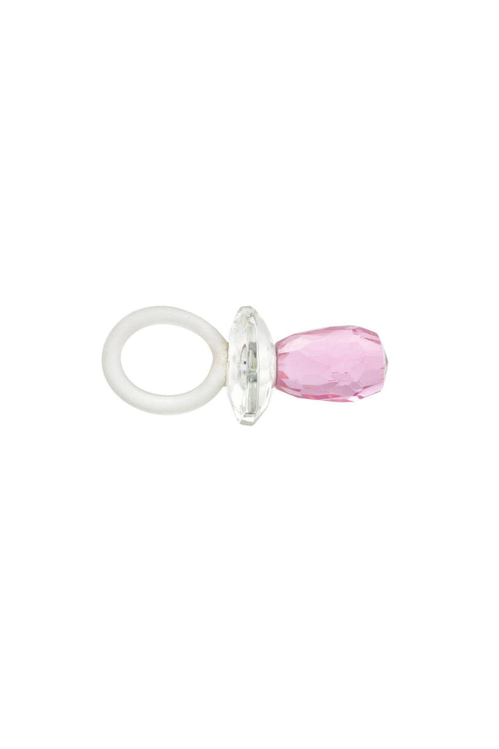 Pink Baby Girl Crystal Pacifier Favors (Set of 6 pcs) - COCOMELODY